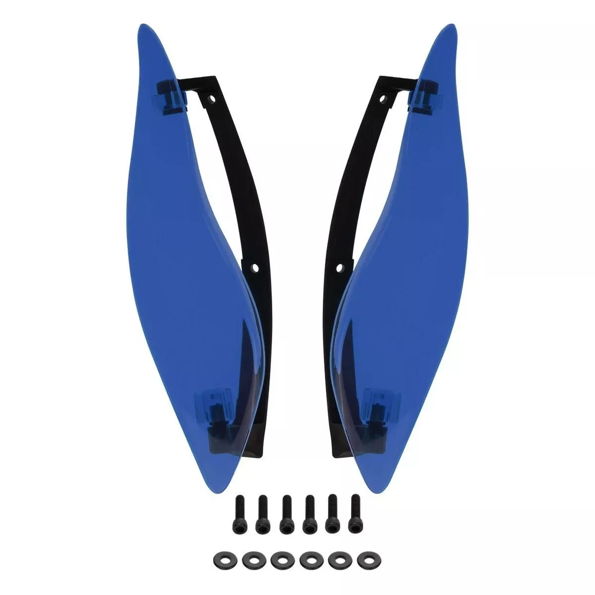 Hogworkz Custom Color Adjustable Batwing Air Deflectors for '14-23 Harley Davidson Touring (Select Color)