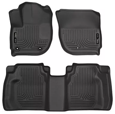 Husky Liners 99491 Black 1st & 2nd Fits Seat Weatherbeater Floor Liners for