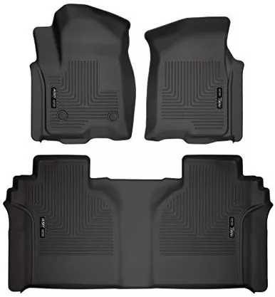 Husky Liners Weatherbeater Front & 2nd Seat Floor Mats,Black,94021