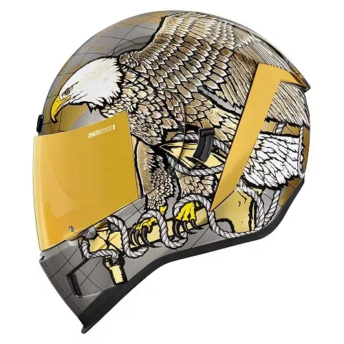 Icon Airform Semper Fi – Gold Helmet