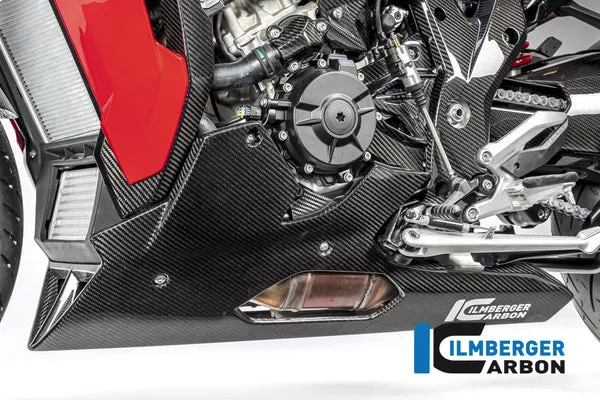 Ilmberger Carbon Belly Pan Long Version For Use With Centerstand S 1000 XR From 2020 – Twill Gloss