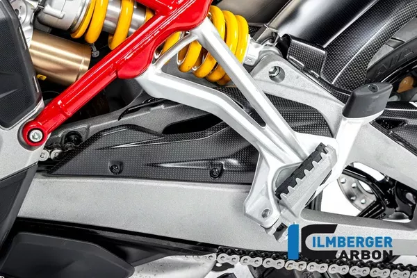 Ilmberger Carbon Chain Guard / Swingarm Ducati Multistrada V4 2021-2024 – Plain Matte