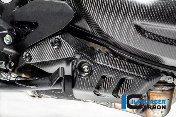Ilmberger Carbon Exhaust Cover Left Ducati Diavel Bentley – Plain Matte