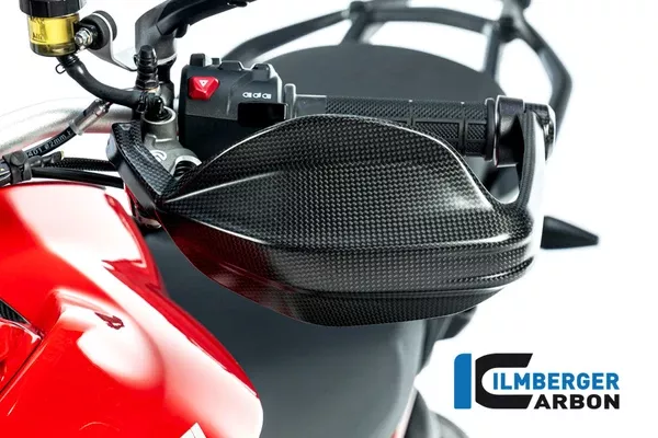 Ilmberger Carbon Hand Protector Left Side Ducati Multistrada V4 2021-2026 – Plain Matte