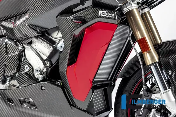 Ilmberger Carbon Radiator Cover (Complete) Right Side S 1000 XR From 2020 – Twill Gloss