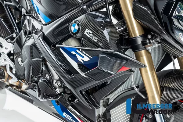 Ilmberger Carbon Radiator Cover Right Side BMW S 1000 R From 2021 – Twill Gloss