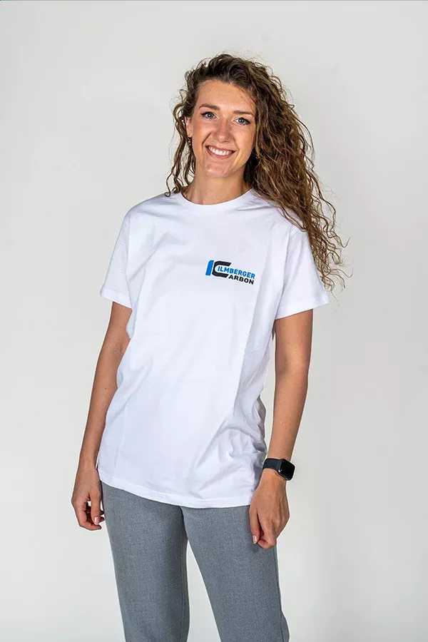 Ilmberger Carbon White Round-Neck T-Shirt