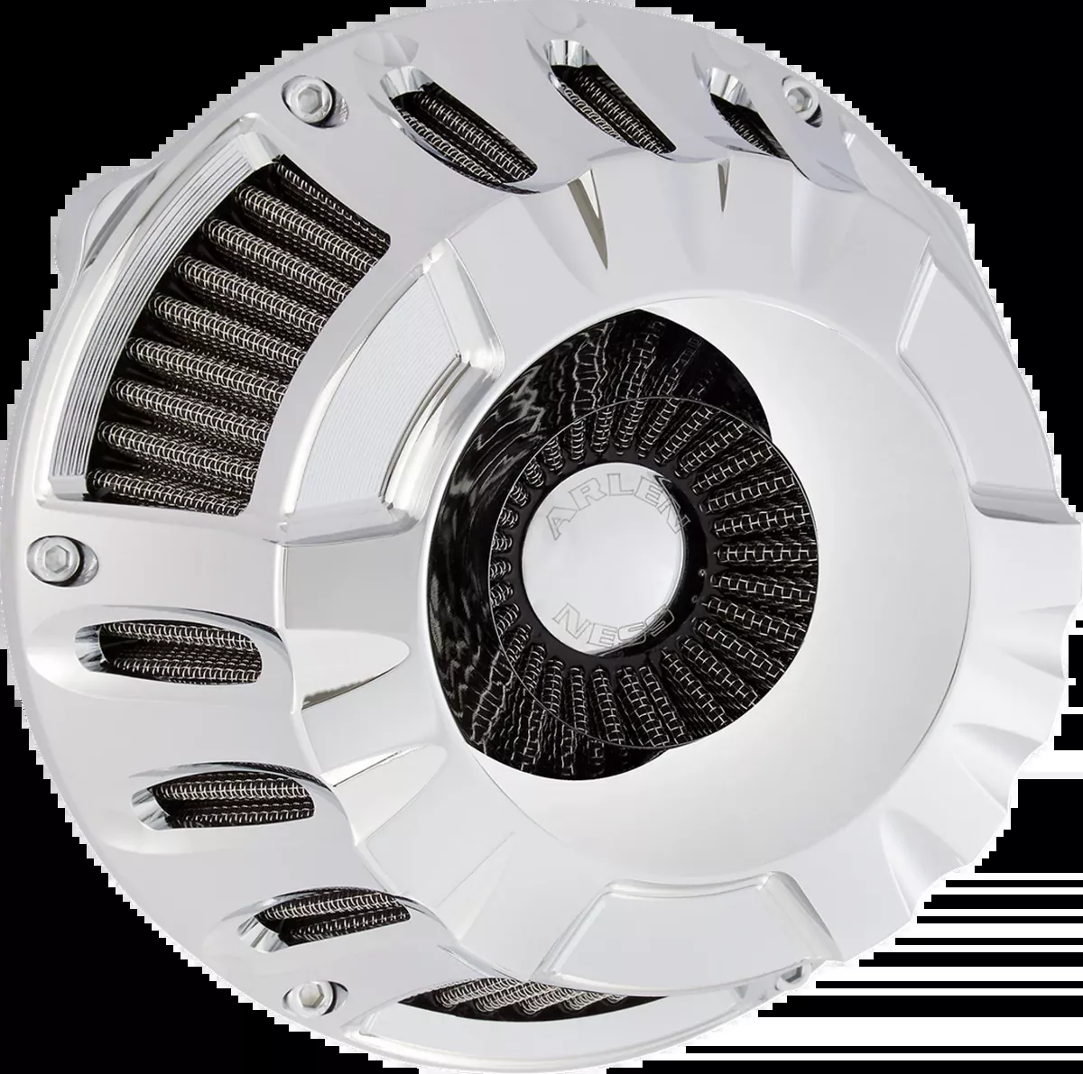 Inverted Series Air Cleaner Kit - Deep Cut - Chrome