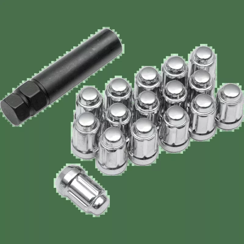 ITP 12mm X 1.50 Splined Taper Chrome Lug Nut + KEY