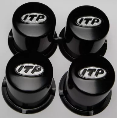 Itp Steel 4/110 Black Cap 4 Pack - SM130BBX
