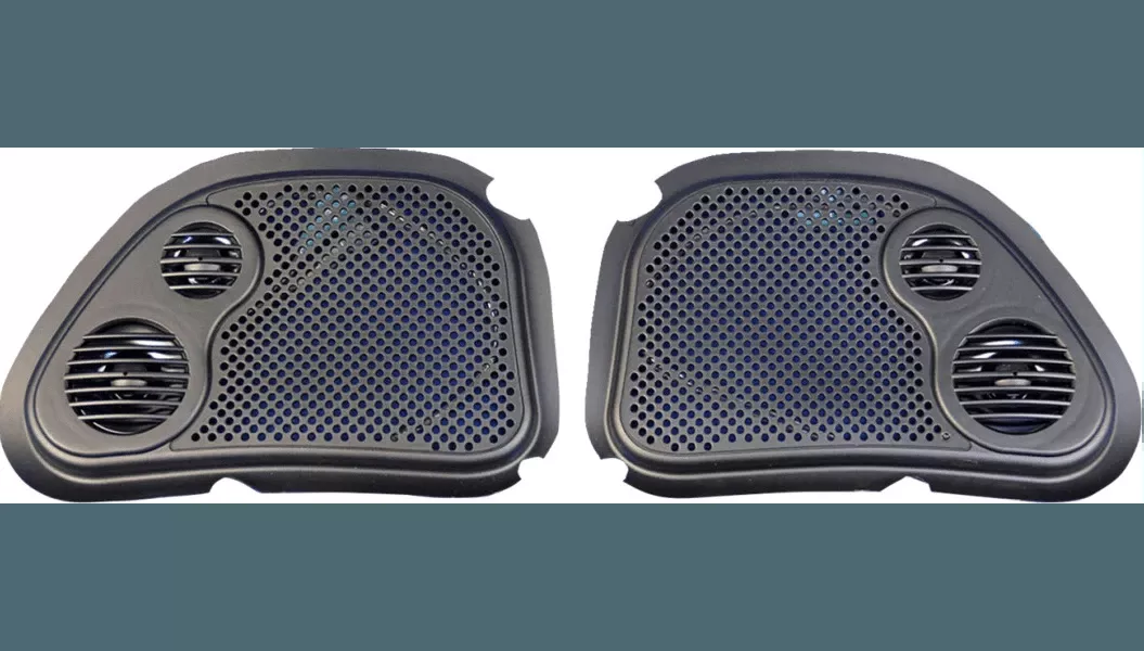J&M Fairing Speaker Grills '98-13 Harley Davidson FLTR Models