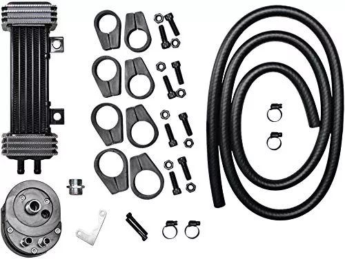 Jagg 750-1700, Harley-Davidson 6 Row Deluxe Diamond Cut Vertical Frame Mount Oil Cooler System Harley-Davidson DiamondCut Deluxe Oil Cooler System