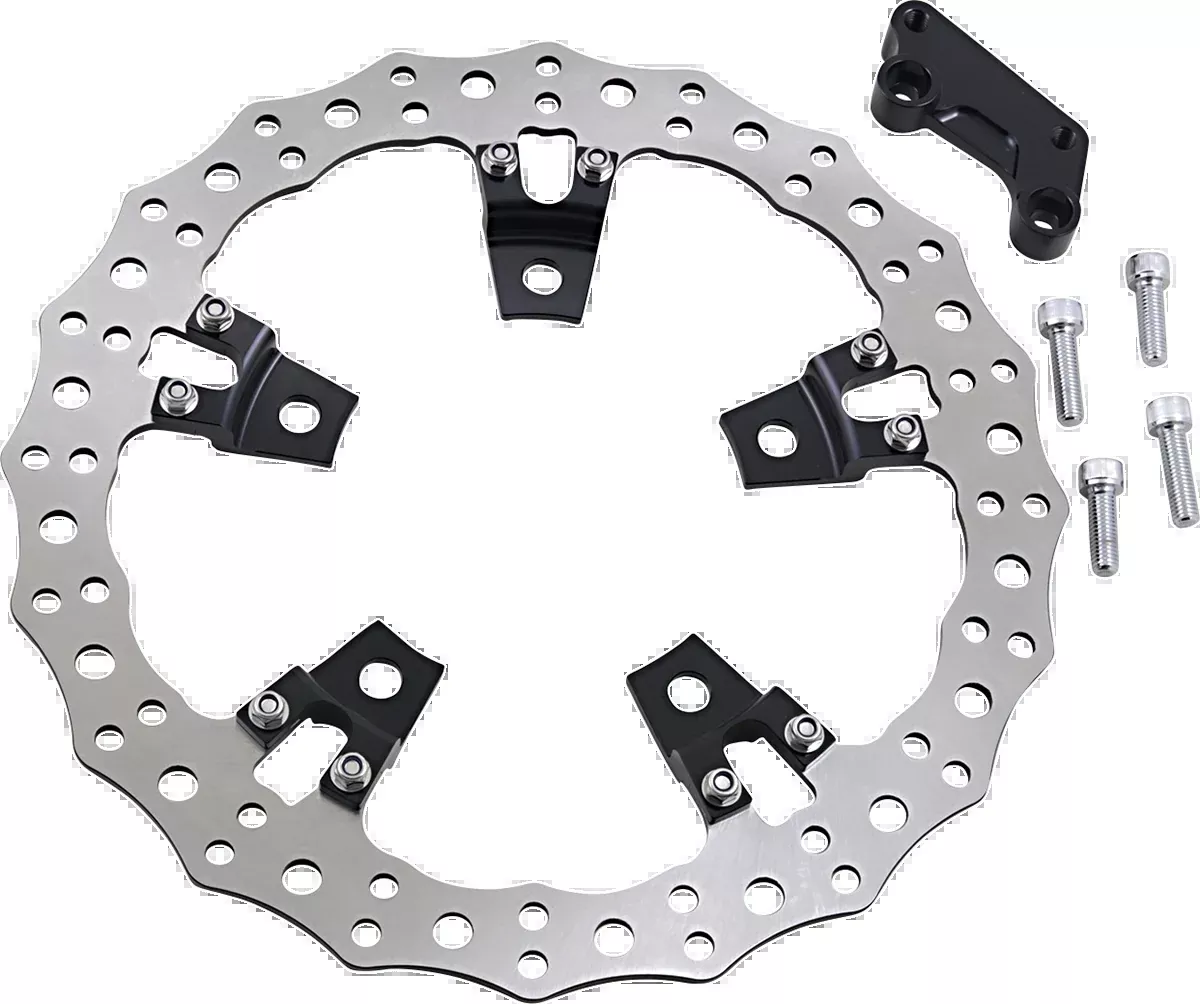 Jagged Left Brake Rotor - Touring - 14"