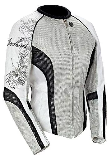 Joe Rocket Cleo 2.2 Women’s Jacket White/Black/Silver XS JOEROCKET1250-0601