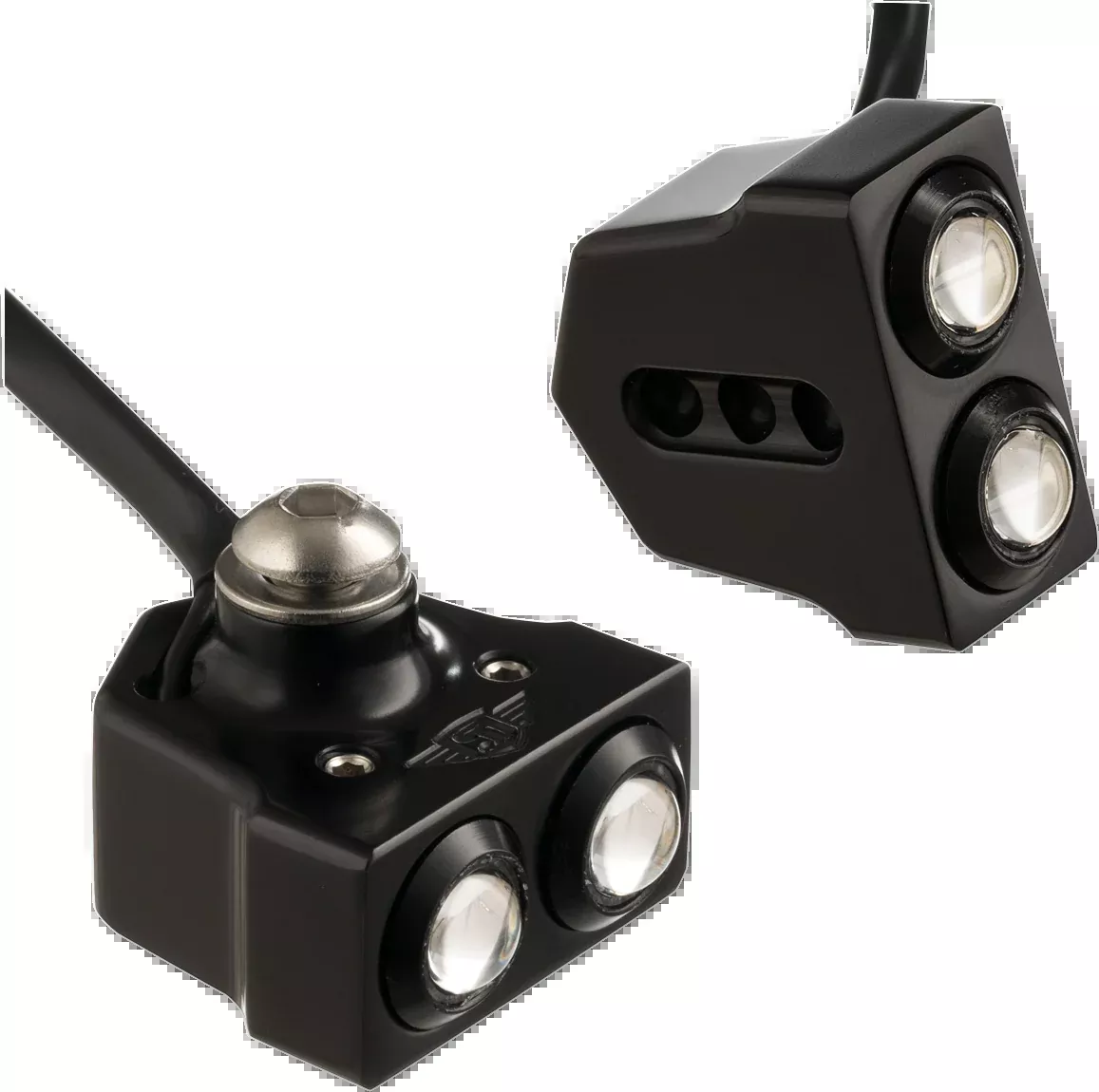 Joker Machine Black Red LED Rat Eyes Universal Turn Signals for Harley Davidson