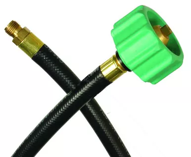 JR Products 07-30785 48" QCC1 Pigtail Hose for RV Propane Systems