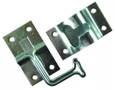 JR Products 11775 T-Style Door Holder - Zinc, 90 Degree Angle
