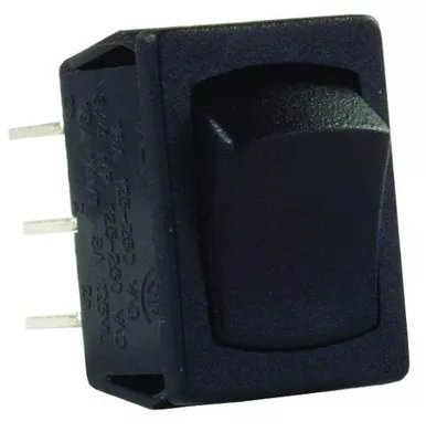 JR Products 12805 Mini On/On Switch - Black