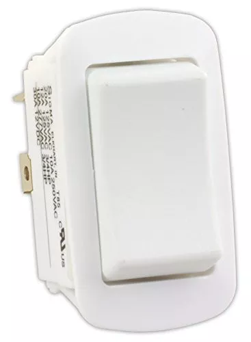 JR Products 13995 White Water Resistant Momentary-On/Off Switch