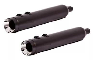 Kerker Stout 4" Slip-On Black Exhaust HD FLH / FLT 95-09