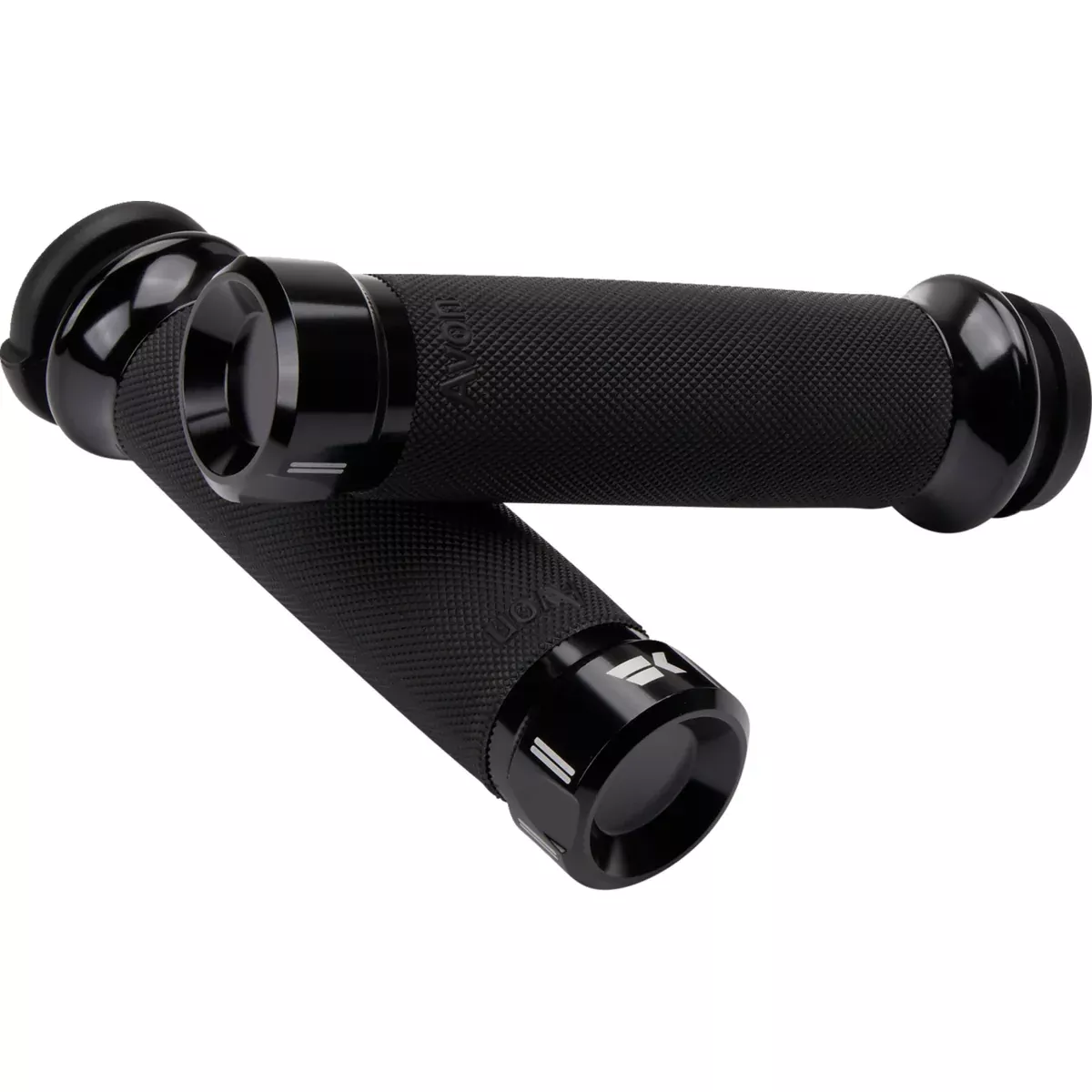 KHROME WERKS 0630-3075 500180 Klassic Grips – Custom Contour – TBW – Black