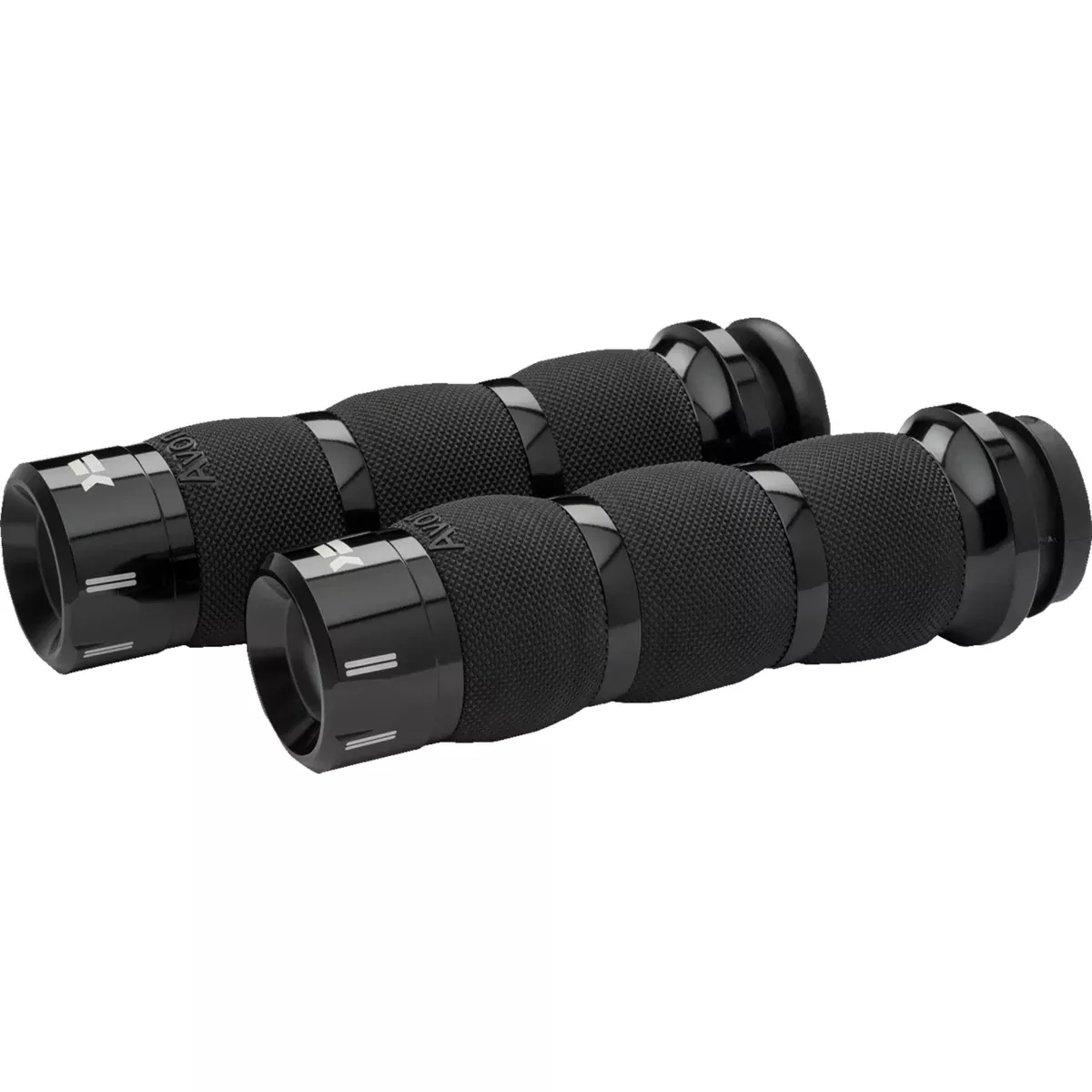 KHROME WERKS 0630-3081 500290 Klassic Grips – Air Cushion – Cable – Black