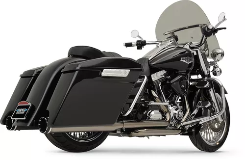 Khrome Werks 2-Into-2 Exhaust System with Two-Step Crossover Headers for 2009-2016 Harley Touring - Chrome
