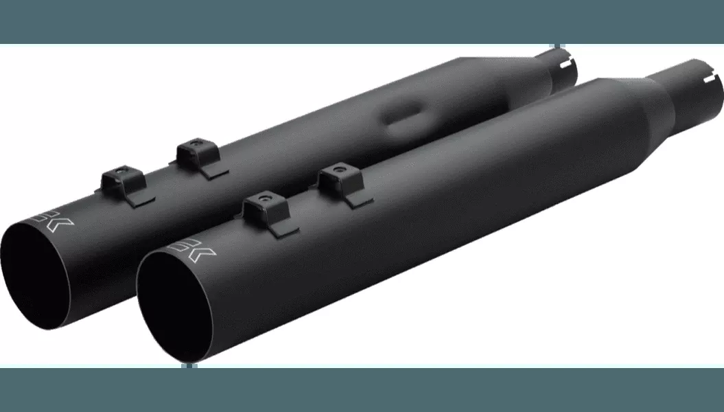 Khrome Werks 4.0 HP-Plus Slip On Mufflers for '17-Up Harley Davidson Touring Models (Select Finish) Slash Up
