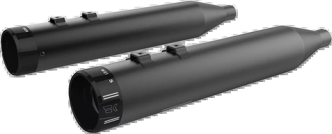 Khrome Werks Black 4.5" HP-Plus Slip on Mufflers 1996-2016 Harley Touring FLHX