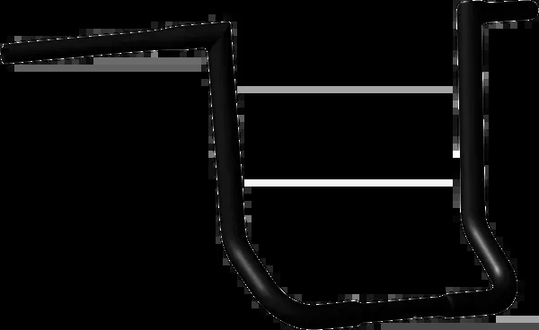 Khrome Werks Buck-25 Handlebar - FLH - 14" - Black
