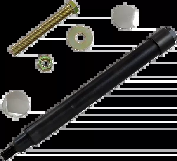 Klock Werks Axle Kit – Flush Mount – Front – Black W/Polished End Caps