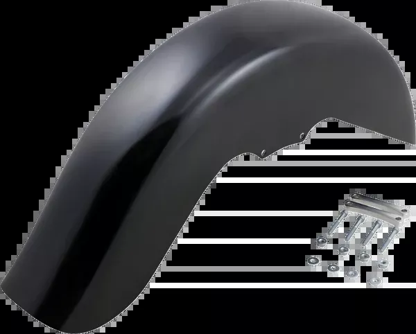 Klock Werks Benchmark Front Fender - Non-Raked - Black - 21" - HD Touring/Trike