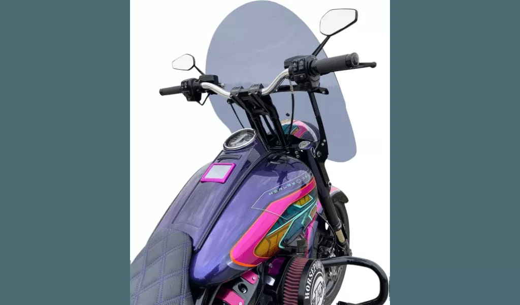 Klock Werks Billboard Windshield for '18-Up Harley Davidson Heritage and Deluxe Models - 17.5" Tall Dark Smoke