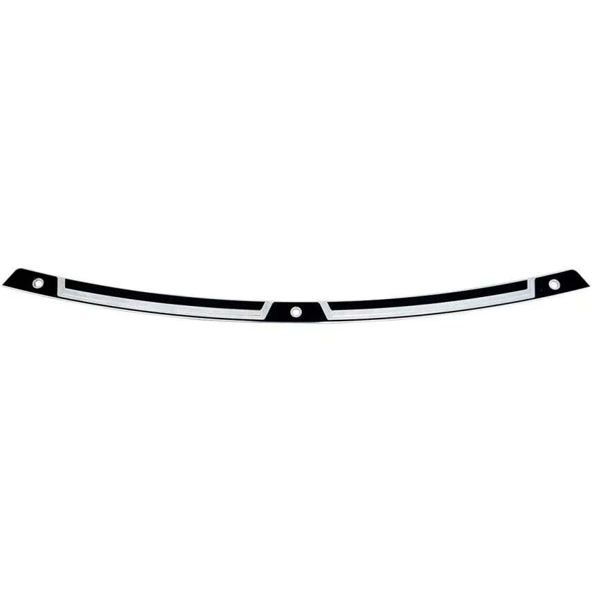Klock Werks Flare Series Black FLW Windshield Trim for Harley Batwing 14-23