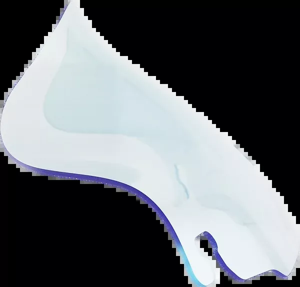 Klock Werks Ice Flare Windshield - 6.5" - Blue Ice - '96-'13 FLHT/FLHX