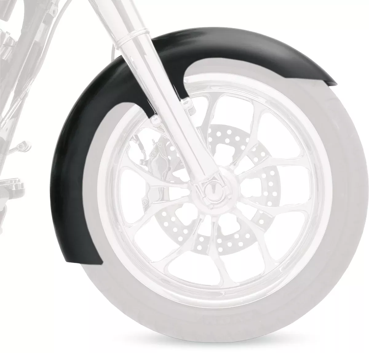 Klock Werks Slicer 19" Front Motorcycle Fender 1991-2005 Harley Dyna Models FXD
