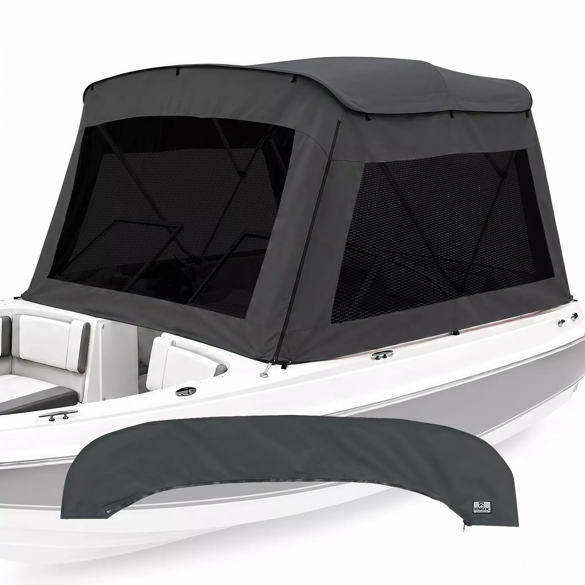 KNOX 3 Bow Bimini Mesh Enclosure with Frame Kit