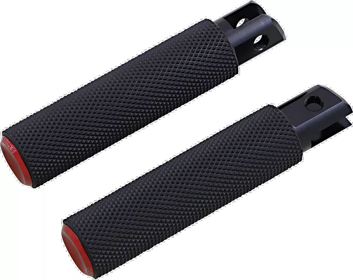 Knurled Footpegs - Red - FX/FL '18-'25