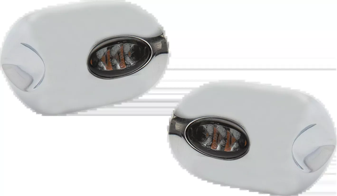 Kodlin Elypse LED Chrome Front Turn Signals for 2015-2024 Harley Touring Softail