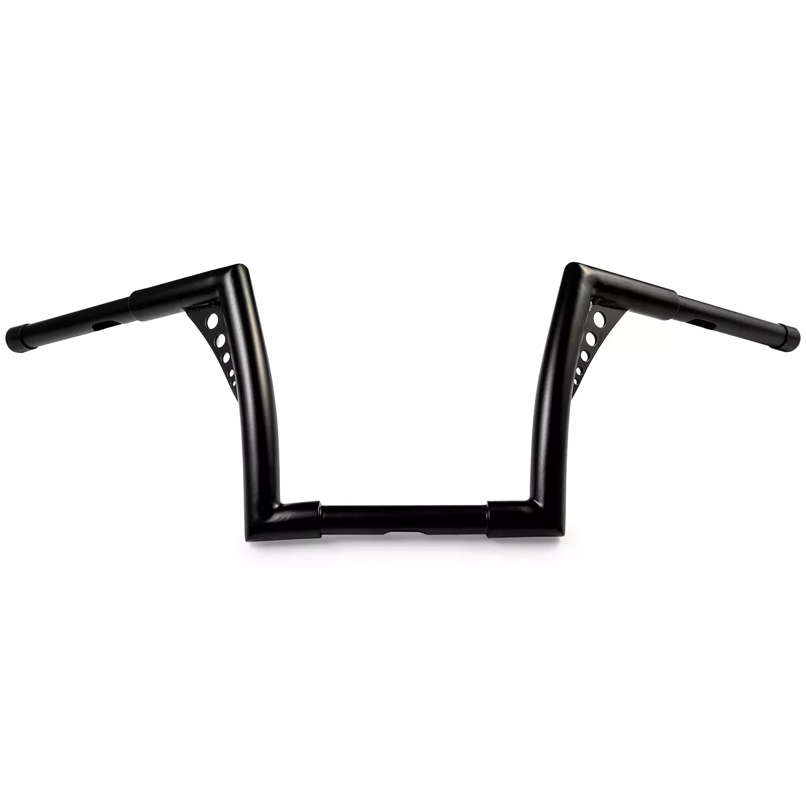 Krator 1.25" Black Handlebar with 10" Rise - Fat 1 1/4" Ape Hanger Bar For Harley Davidson Softail Fat Boy Sport Glide Street Bob Heritage