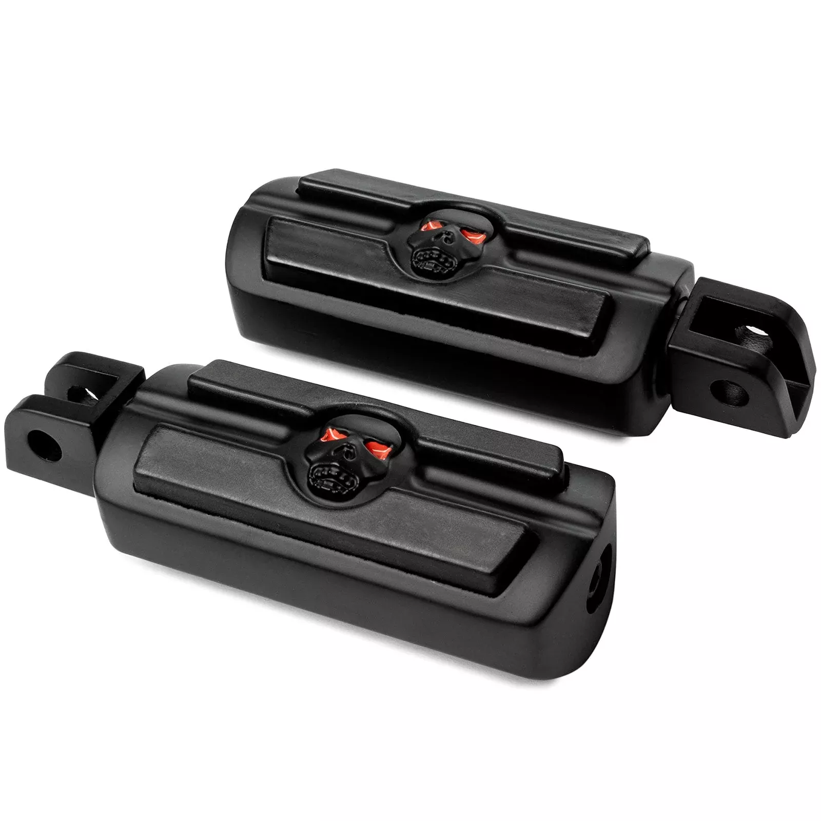 Krator Skull Foot Pegs Compatible with Suzuki Honda Triumph