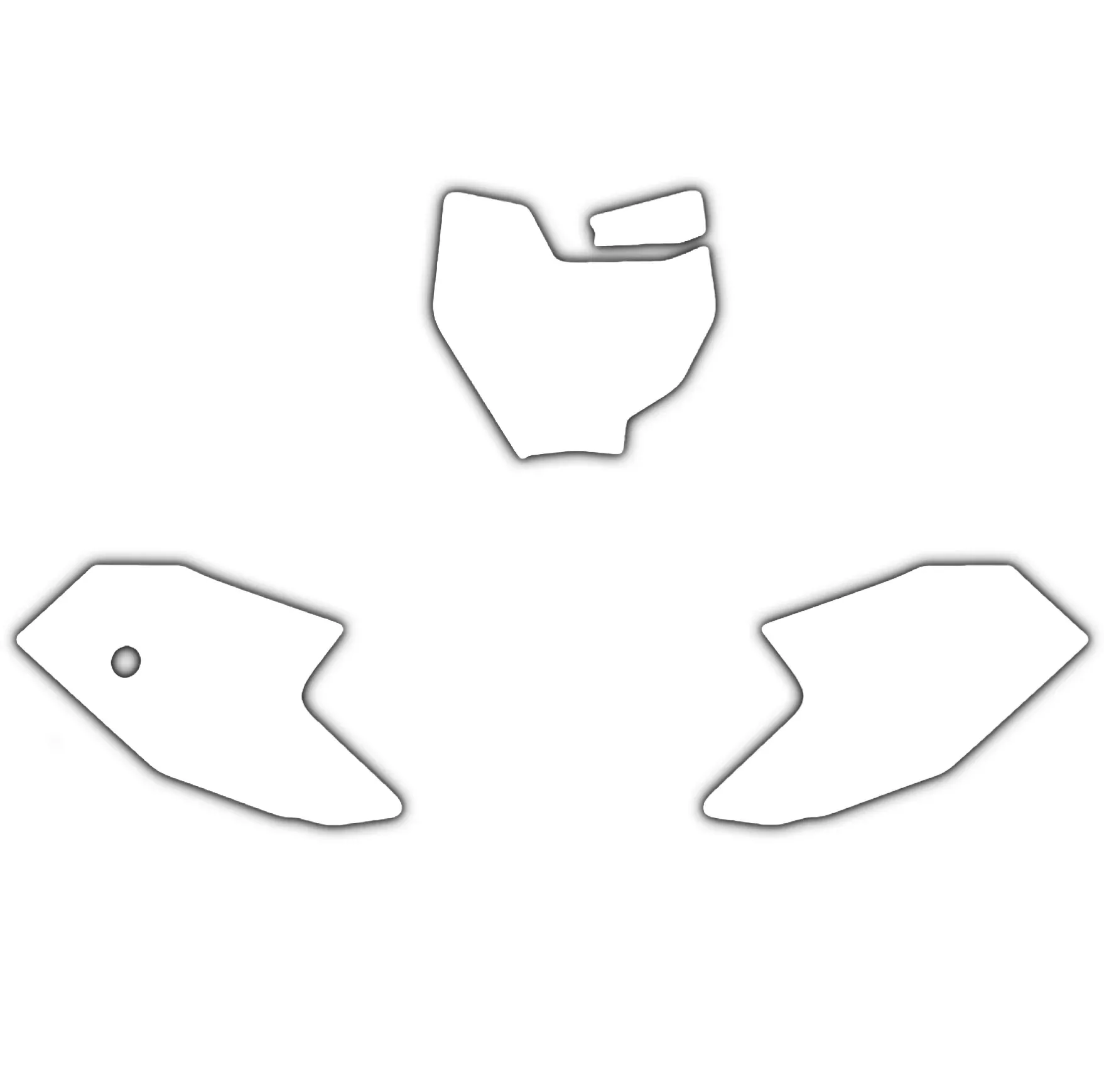 KTM SX 50 16-23 WHITE BACKGROUNDS, BLACKBIRD 3525/10