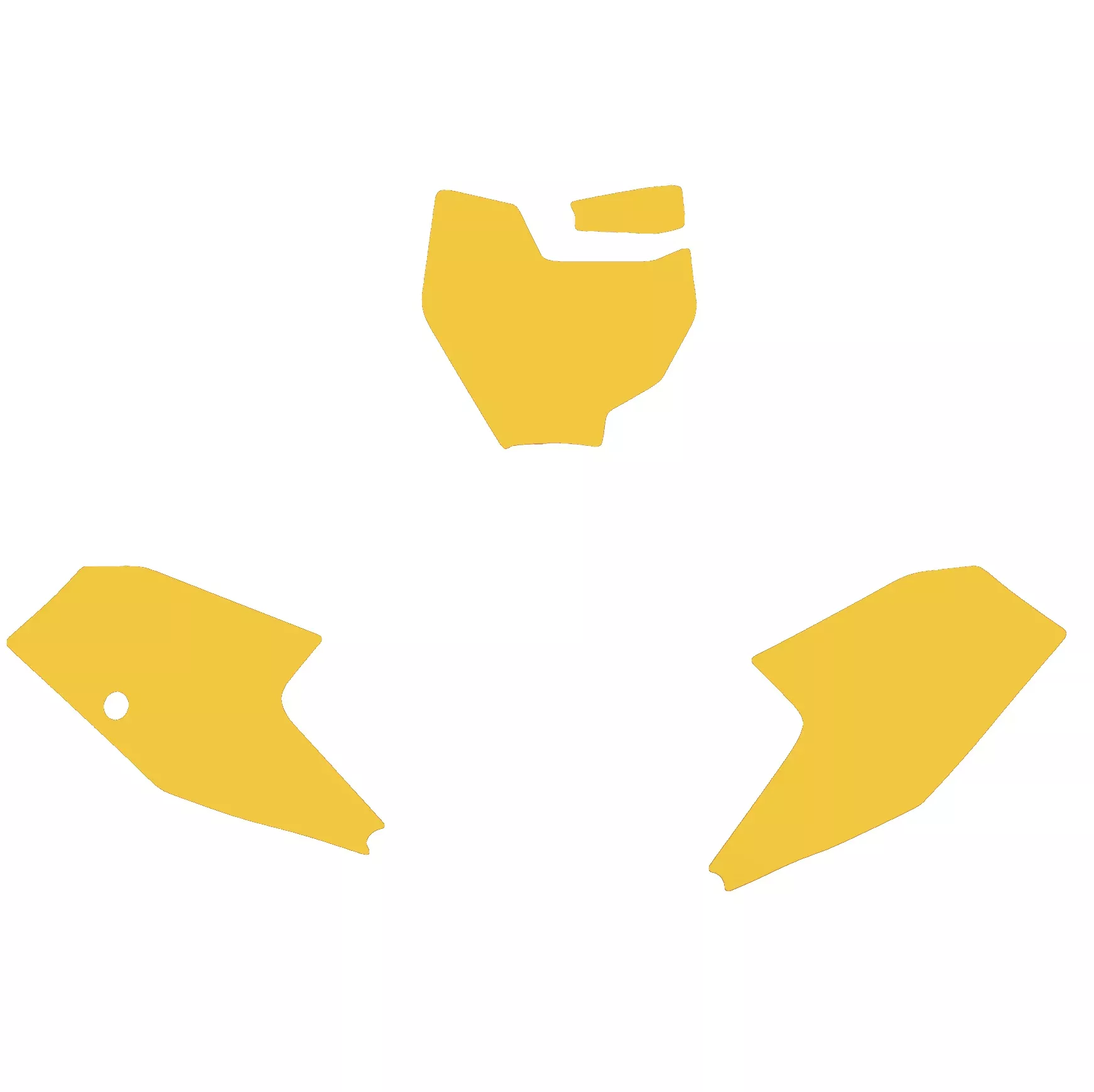 KTM SX 65 16-23 YELLOW BACKGROUNDS, BLACKBIRD 3524/40