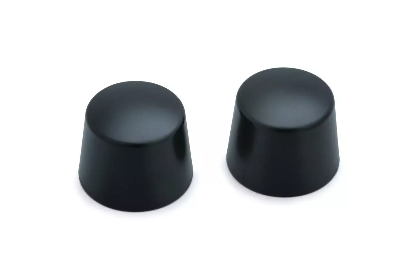 Kuryakyn 1229 Black Front 25mm Axle Nut Covers 07-19 Softail Touring Dyna V-Rod