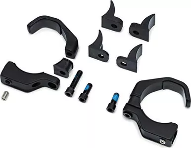 Kuryakyn 2580 Adjustable Fork Mounts for Custom Lights, Satin Black, 1 Pair