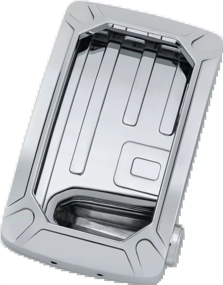 Kuryakyn 3191 Chrome Nova LED Vertical Side Mount Universal License Plate Holder