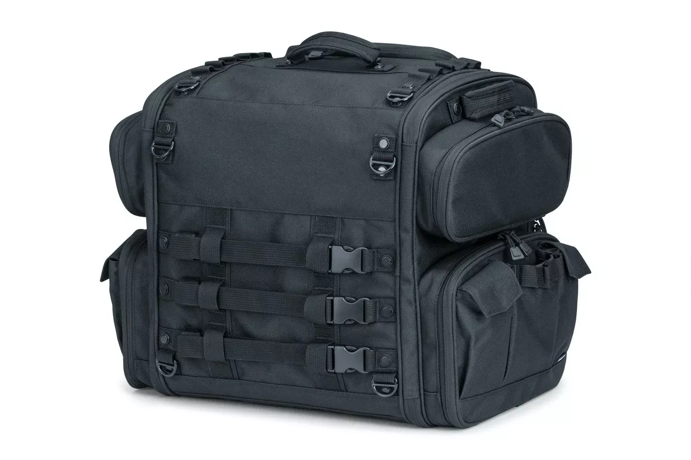 Kuryakyn 5284 Momentum Road Warrior Back Seat Bag Luggage Harley & Metric
