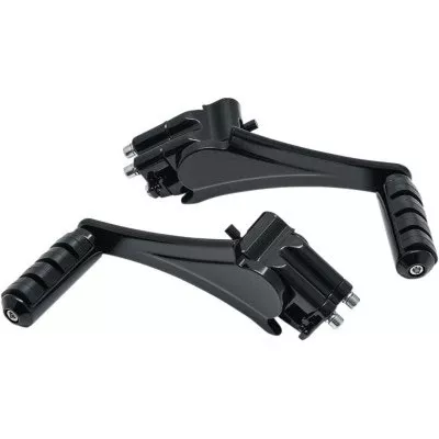 Kuryakyn 7059 Black Adjustable Passenger Pegs Harley Touring 10-20 Indian 14-20