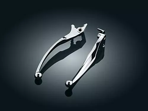 Kuryakyn 7421 Motorcycle Handlebar Accessory: Wide Style Clutch and Brake Trigger Levers for 1988-2019 Honda Motorcycles, Chrome, 1 Pair