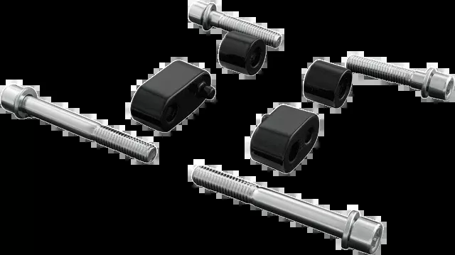 Kuryakyn 7509 Black Driver Floorboard Extension Kit for 2009-2021 Harley Touring
